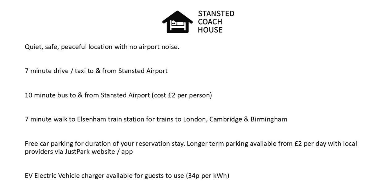 Appartamento Stansted Coach House Elsenham Esterno foto